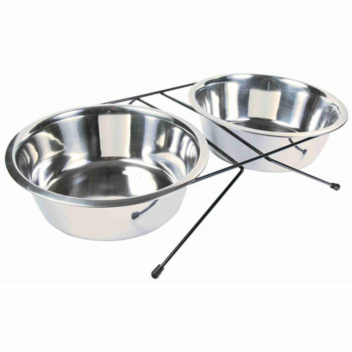 Trixie Futternapf Für Hunde Trixie Edelstahl Double 2,8 L 2 × 2,8 L