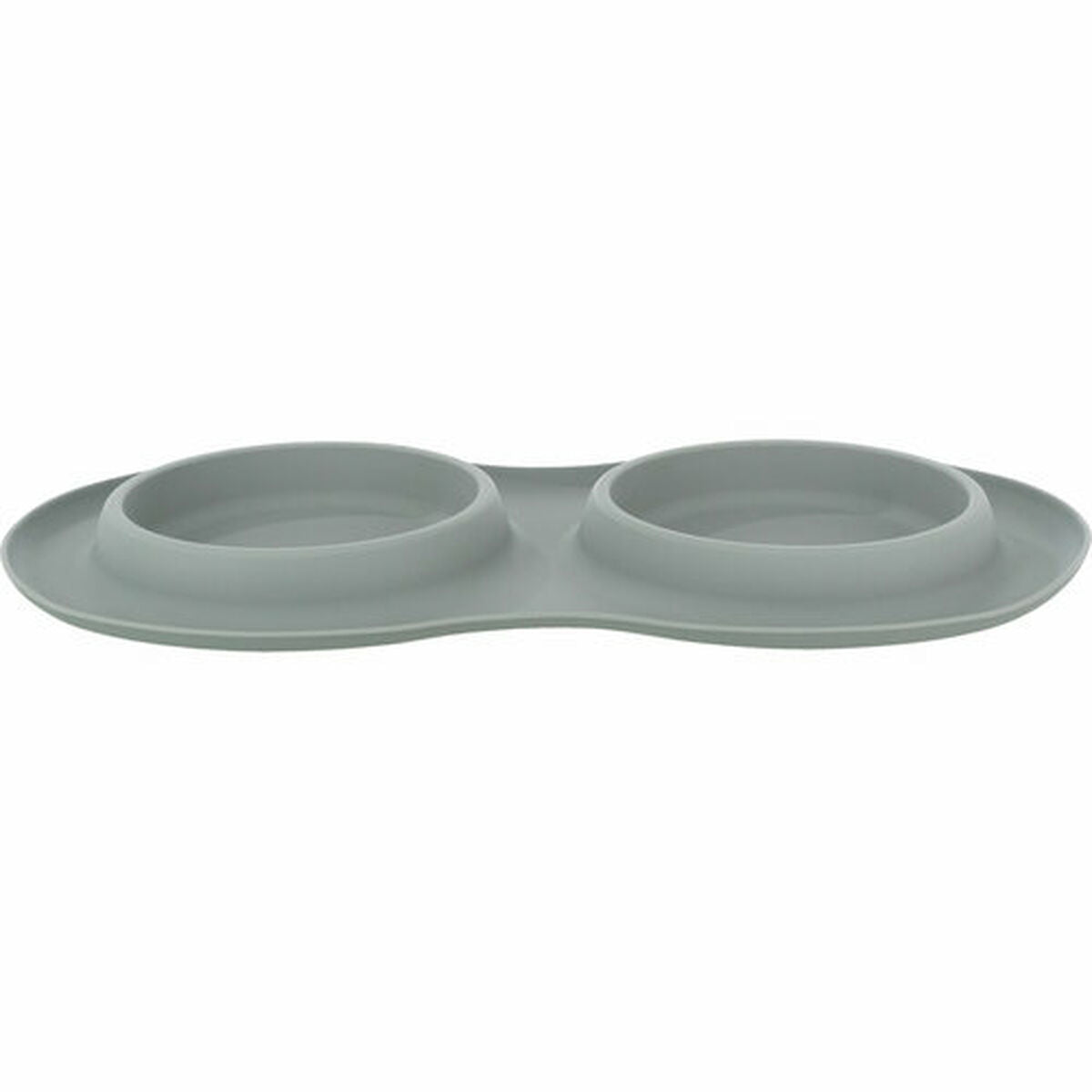 Trixie Futternapf Für Hunde Trixie Grau Edelstahl Ø 16 Cm Double 2 × 0,3 L 47 × 3 × 26 Cm