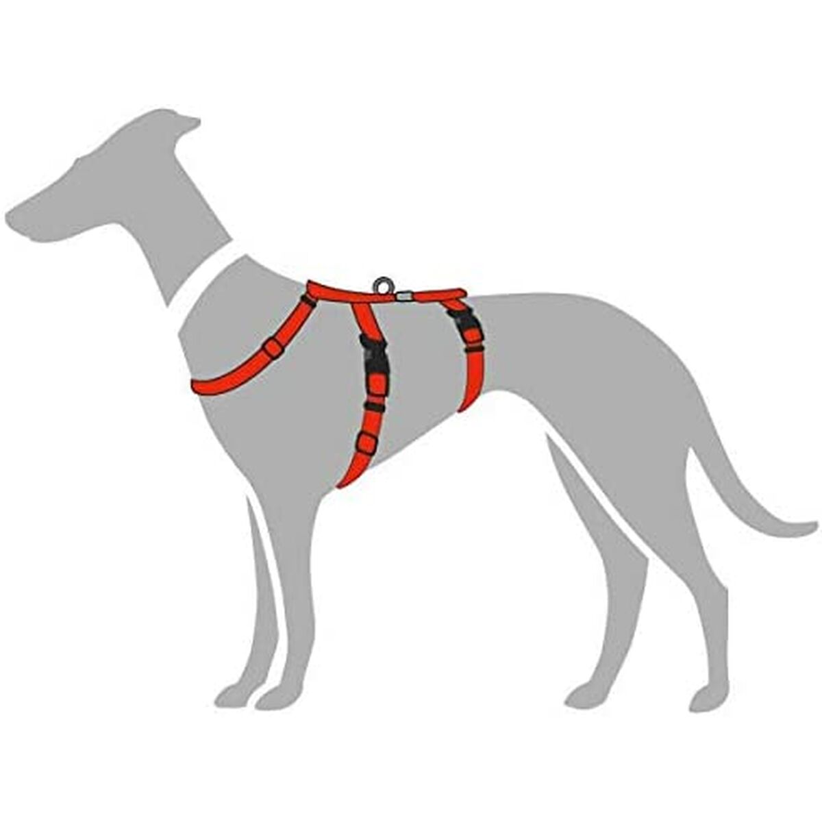 Hunter Hundegeschirr Hunter 48-70 Cm Rot S/M 36-51 Cm