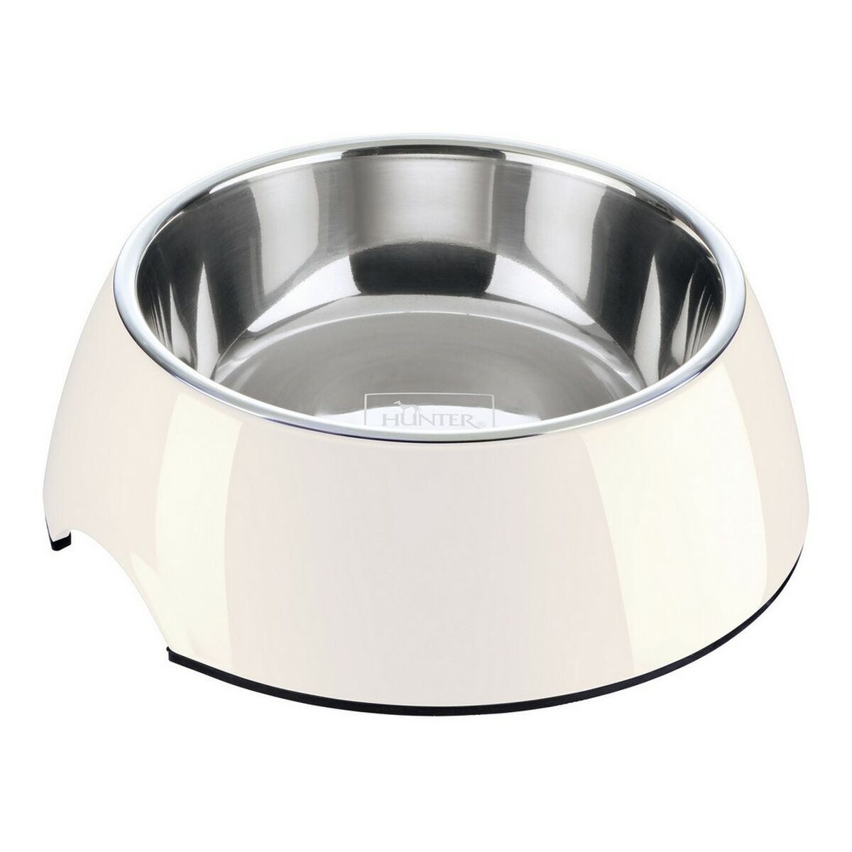Hunter Futternapf Für Hunde Hunter Melamine Edelstahl Weiß 160 Ml (14,5 X 14,5 X 7 Cm)
