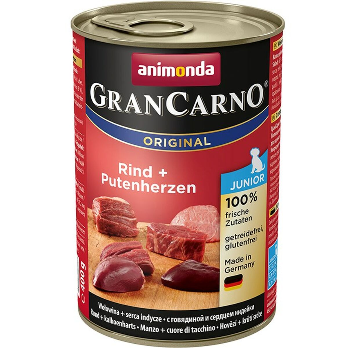 Nassfutter Animonda Grancarno Original Truthahn Rindfleisch 400 G