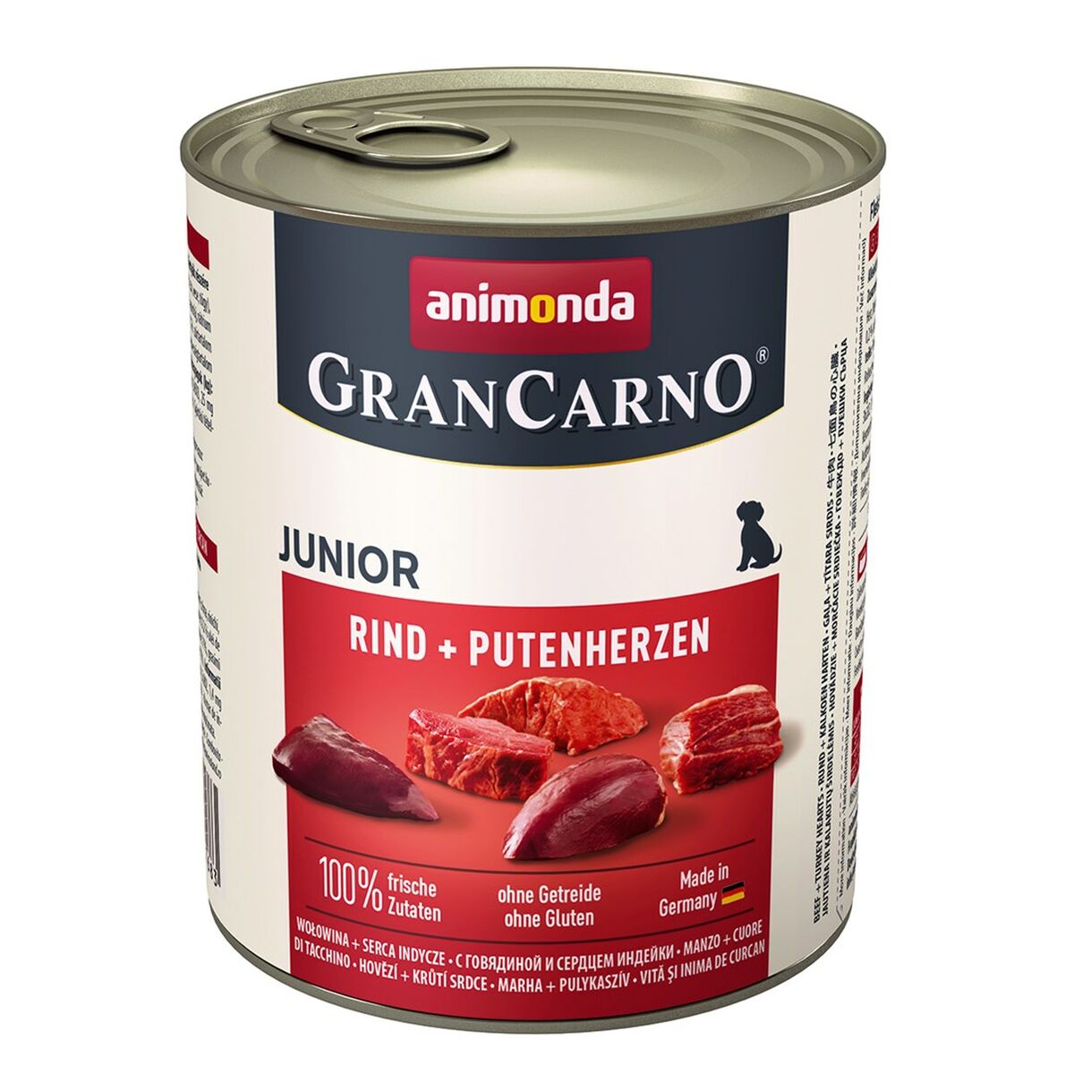 Nassfutter Animonda Grancarno Junior Truthahn Rindfleisch 800 G