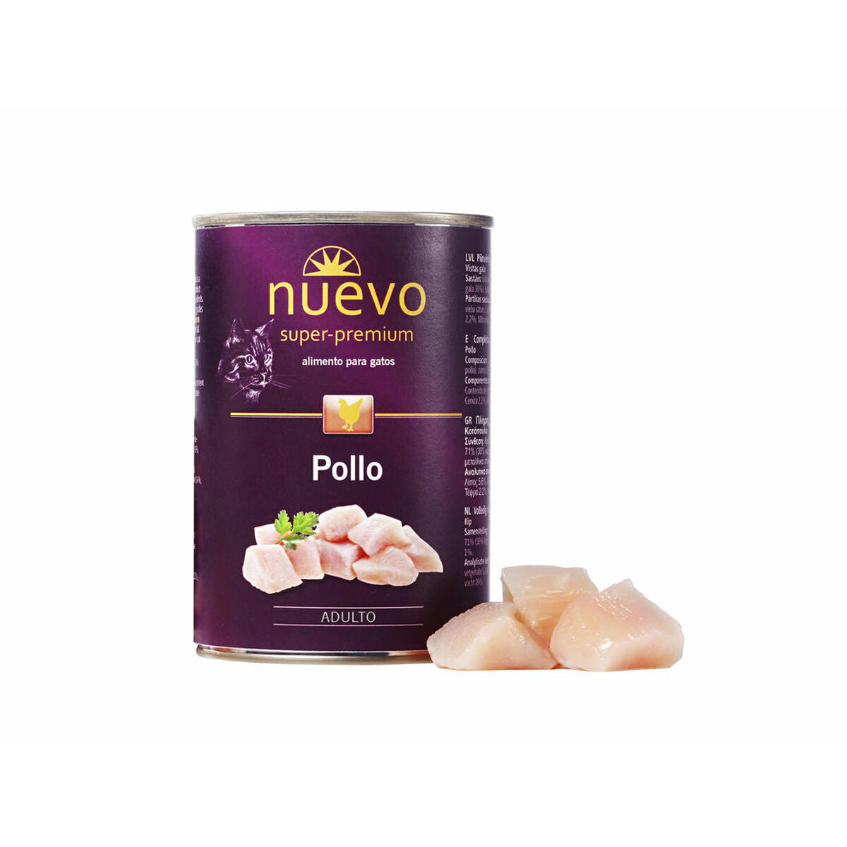 Nuevo Katzenfutter Nuevo Huhn 2 Kg 400 Gr