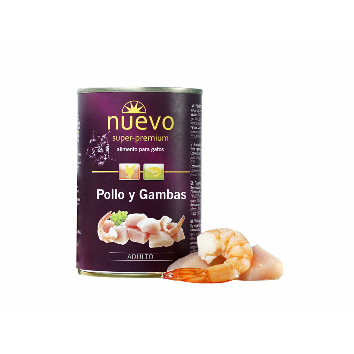 Nuevo Katzenfutter Nuevo Huhn 2 Kg 400 Gr