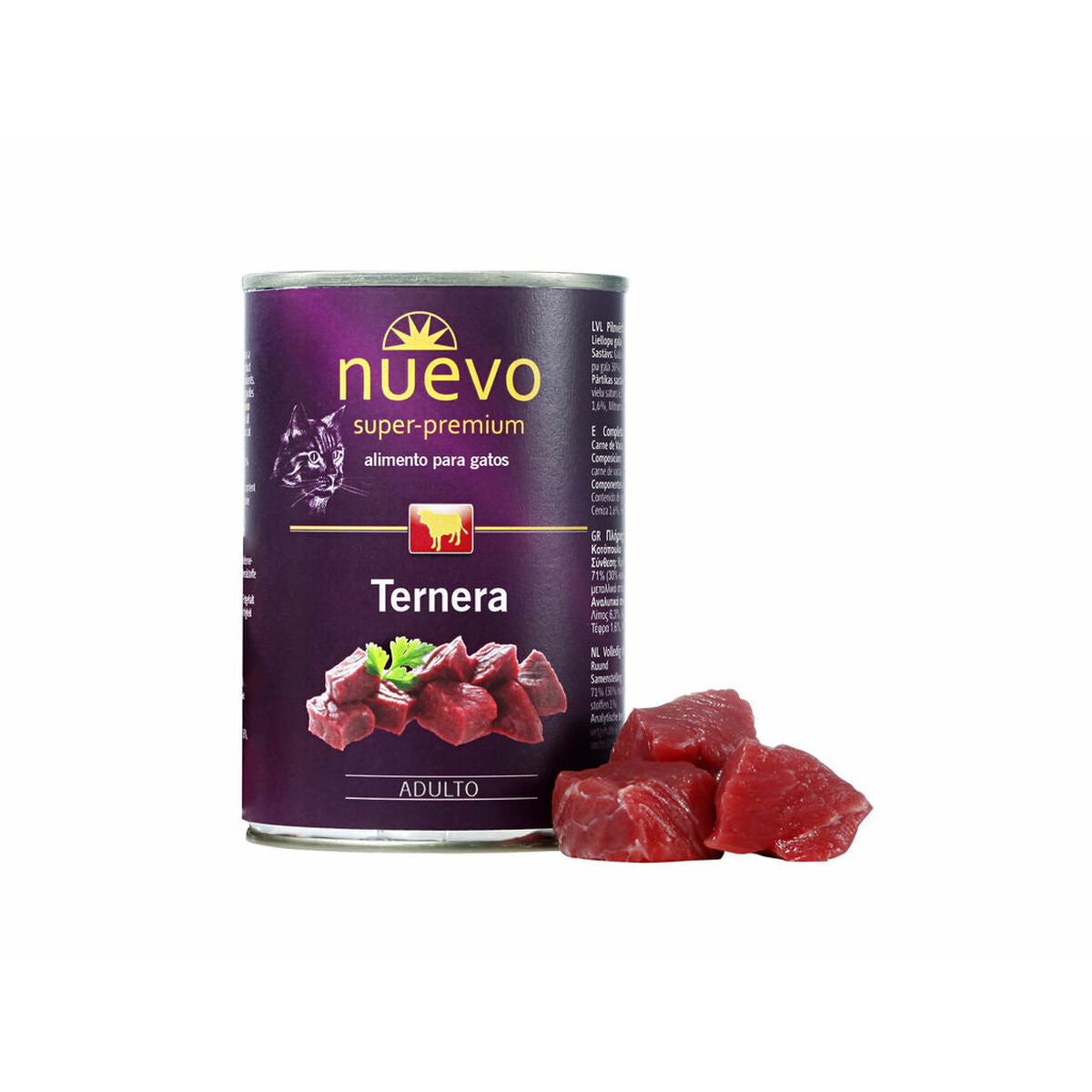 Nuevo Katzenfutter Nuevo Rindfleisch 2 Kg 400 Gr