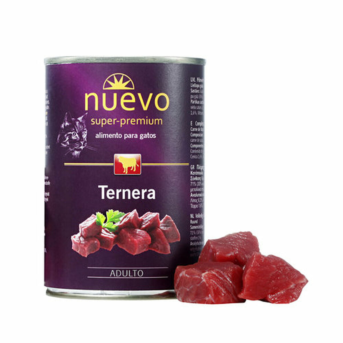 Nuevo Katzenfutter Nuevo Rindfleisch 2 Kg 400 Gr