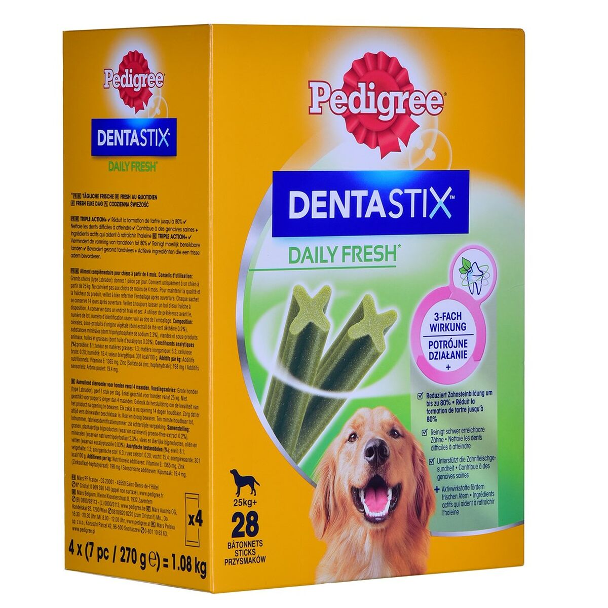 Pedigree Hundefutter Pedigree Erwachsener Fleisch 4 X 270 G