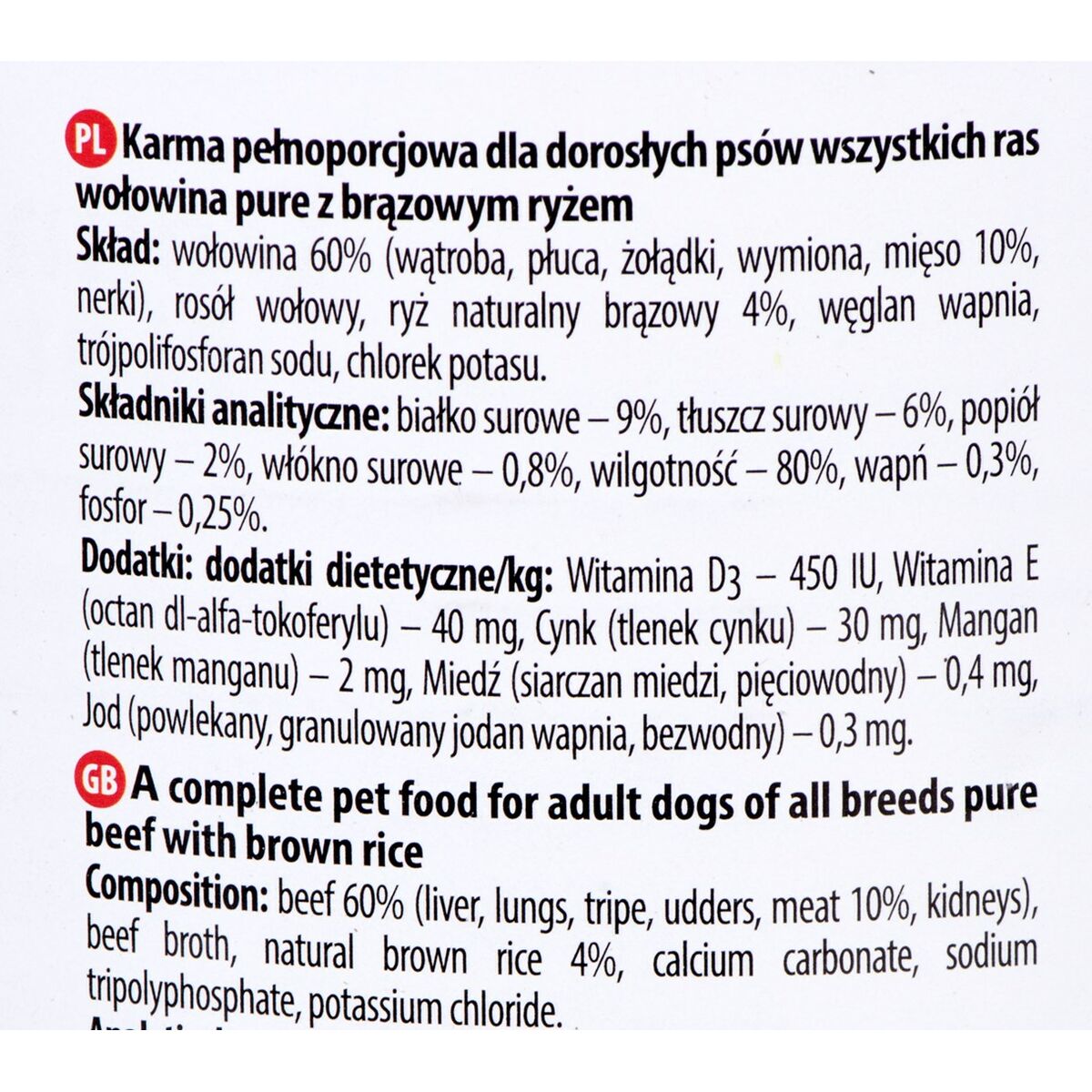 Nassfutter Dolina Noteci Premium Rindfleisch Reise 800 G