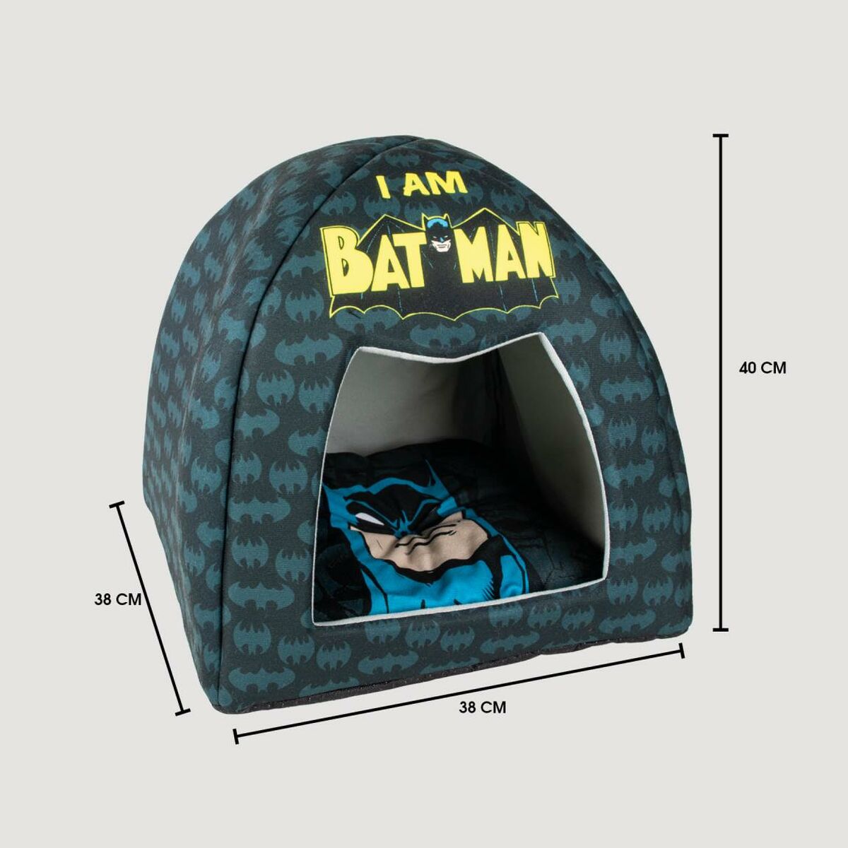 Batman Hundebett Batman Schwarz Polyester