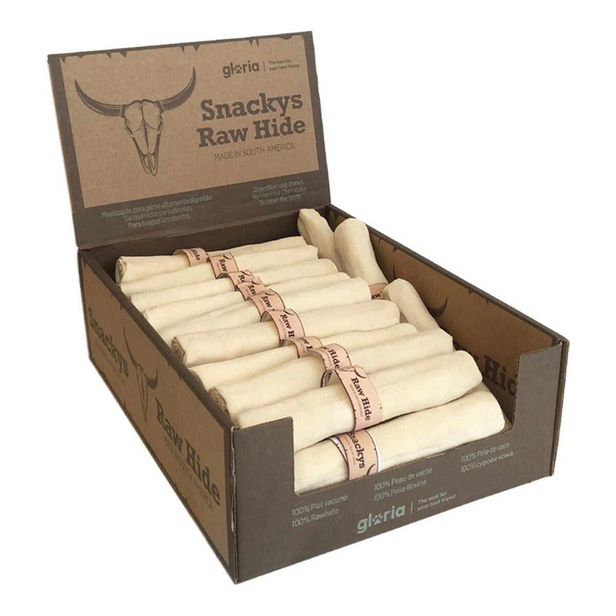Gloria Hundesnack Gloria Rawhide 20 Cm Rolle Kaugummi 30 Stück