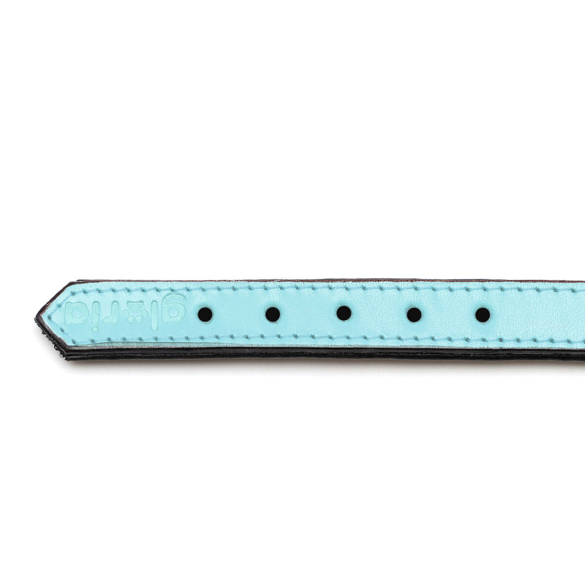 Gloria Hundehalsband Gloria 30 Cm Polsterung Leder Blau
