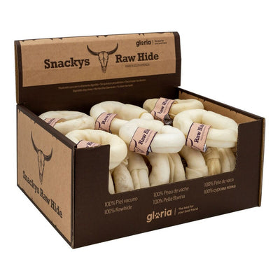Gloria Hundesnack Gloria Snackys Rawhide 8-9 Cm Donut