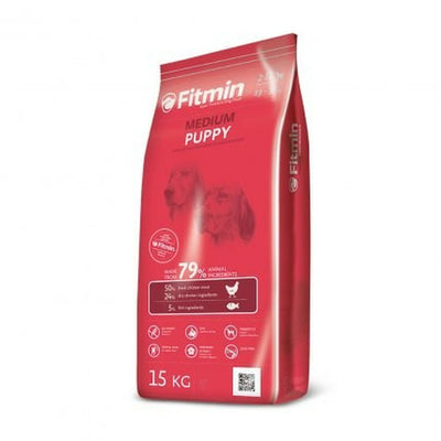 Hundefutter Fitmin Medium Puppy Welpe/Junior Huhn Vögel 15 Kg