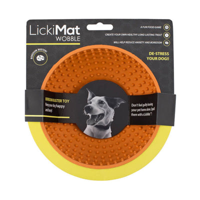 Lickimat Futternapf Für Hunde Lickimat Wobble Orange Gummi