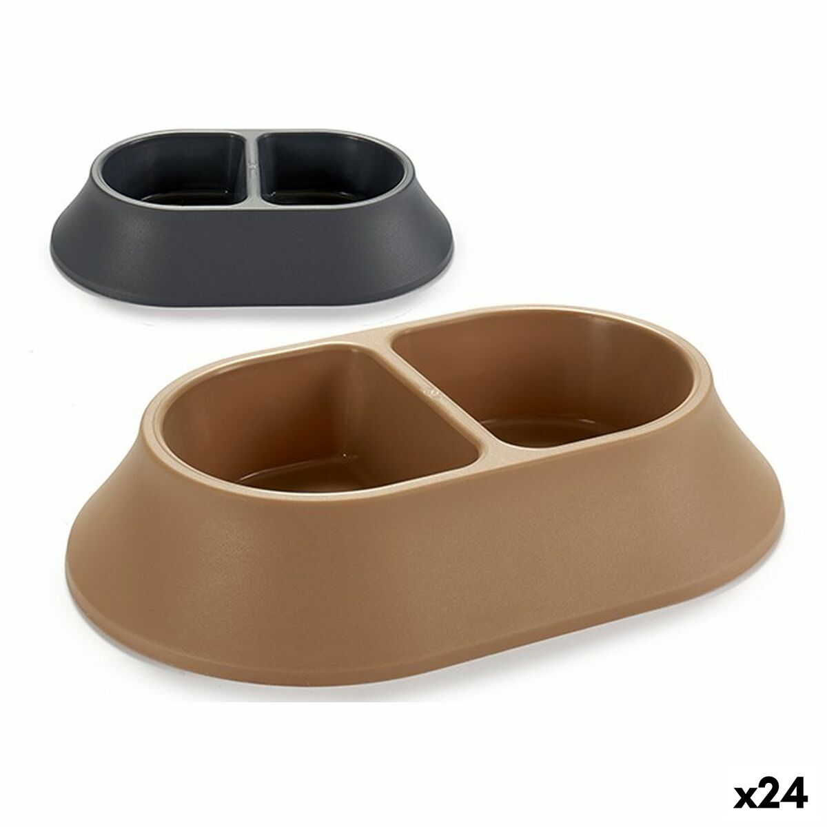 Mascow Futternapf Für Haustiere Kunststoff 34,5 X 7 X 22,5 Cm (24 Stück)