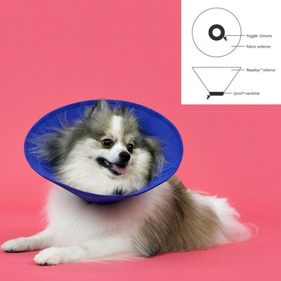 Kvp Hunde-Halskrause Kvp Ez Soft Blau (18-38 Cm)