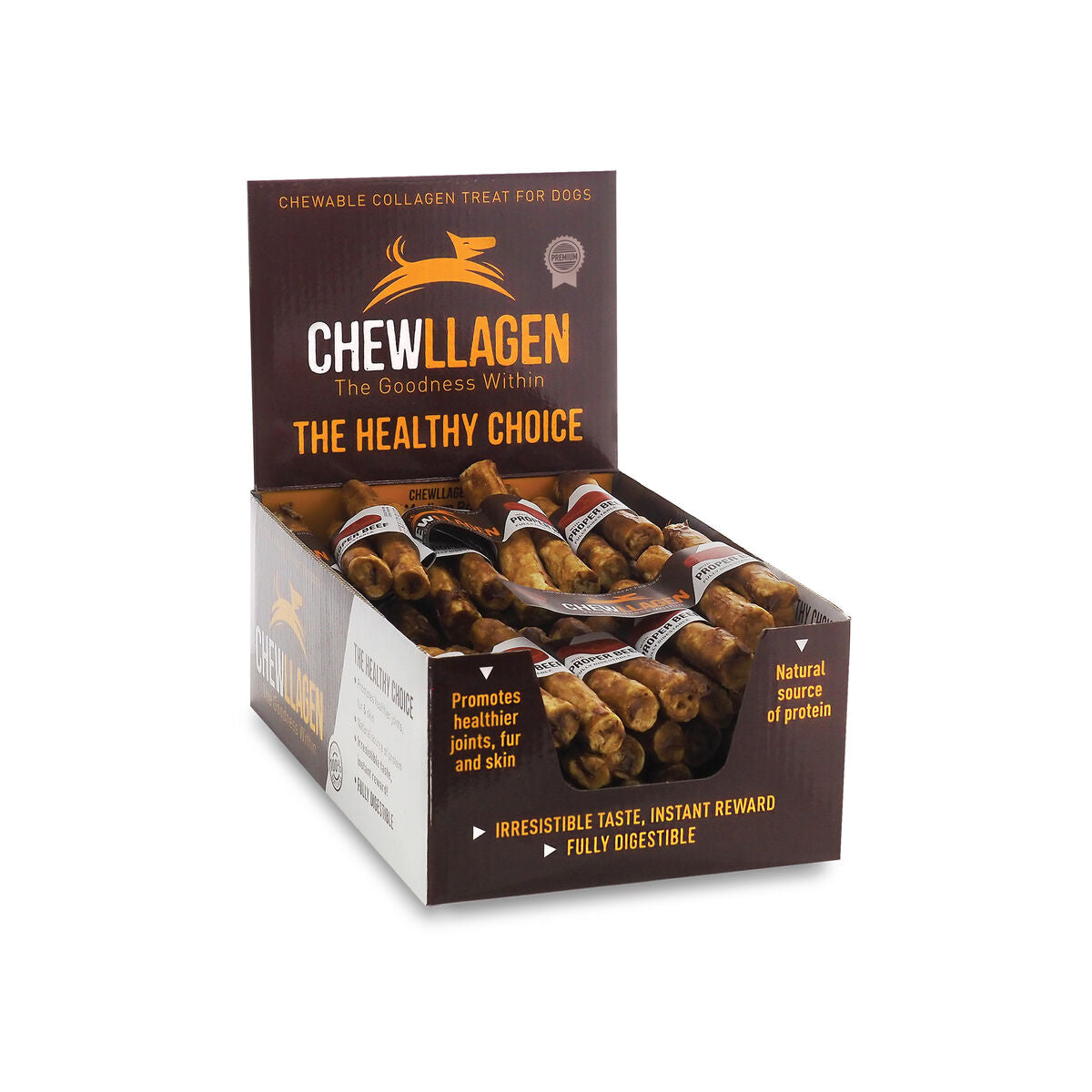 Chewllagen Hundesnack Chewllagen Rindfleisch 35 Stück