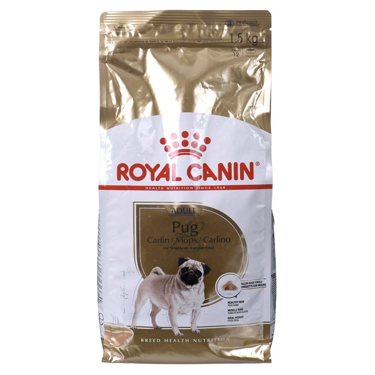 Royal Canin Hundefutter Royal Canin Pug Erwachsener Vögel 1,5 Kg
