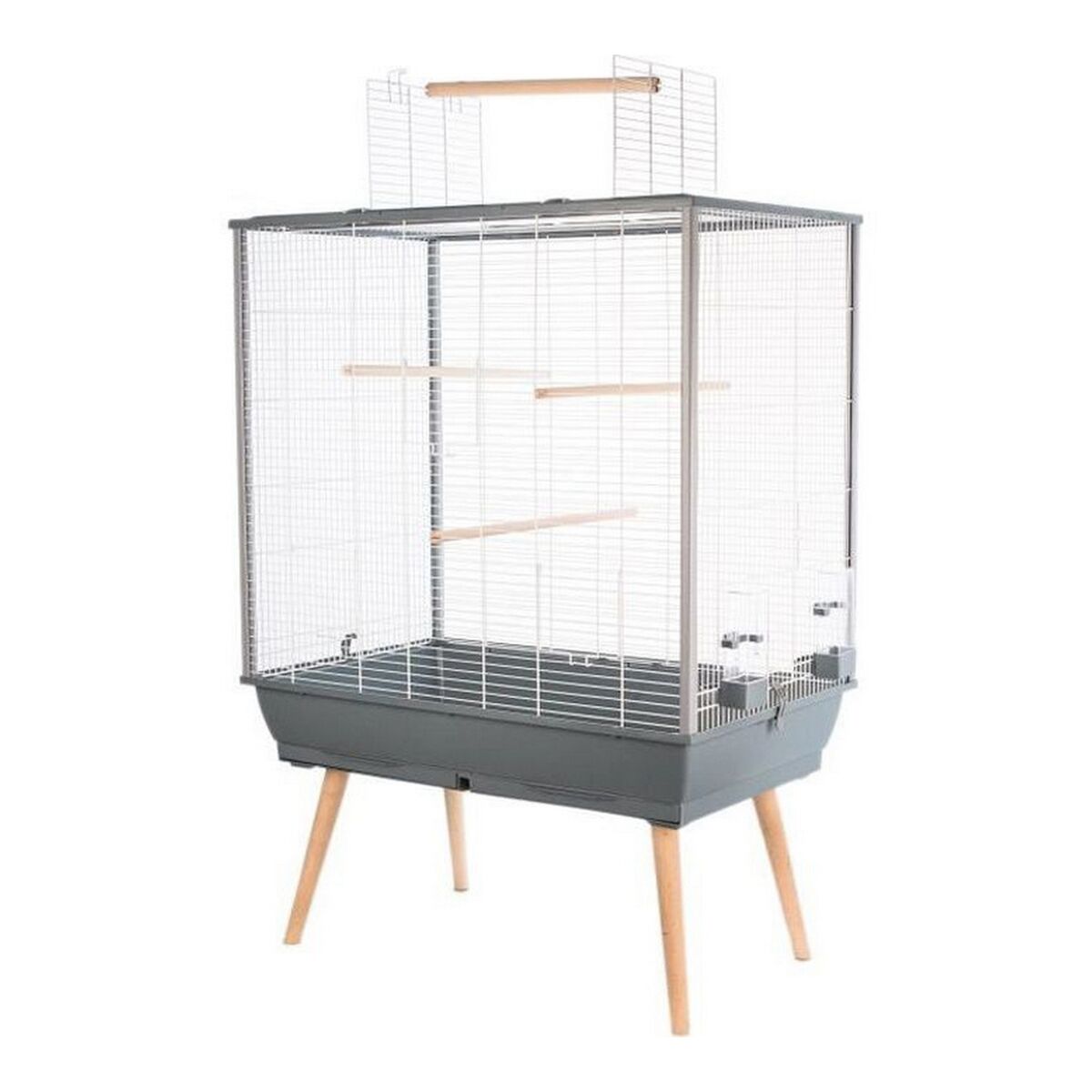 Zolux Vogelkäfig Zolux H80 Grau 8 X 11,2 X 8 Cm 78 X 81 X 48 Cm