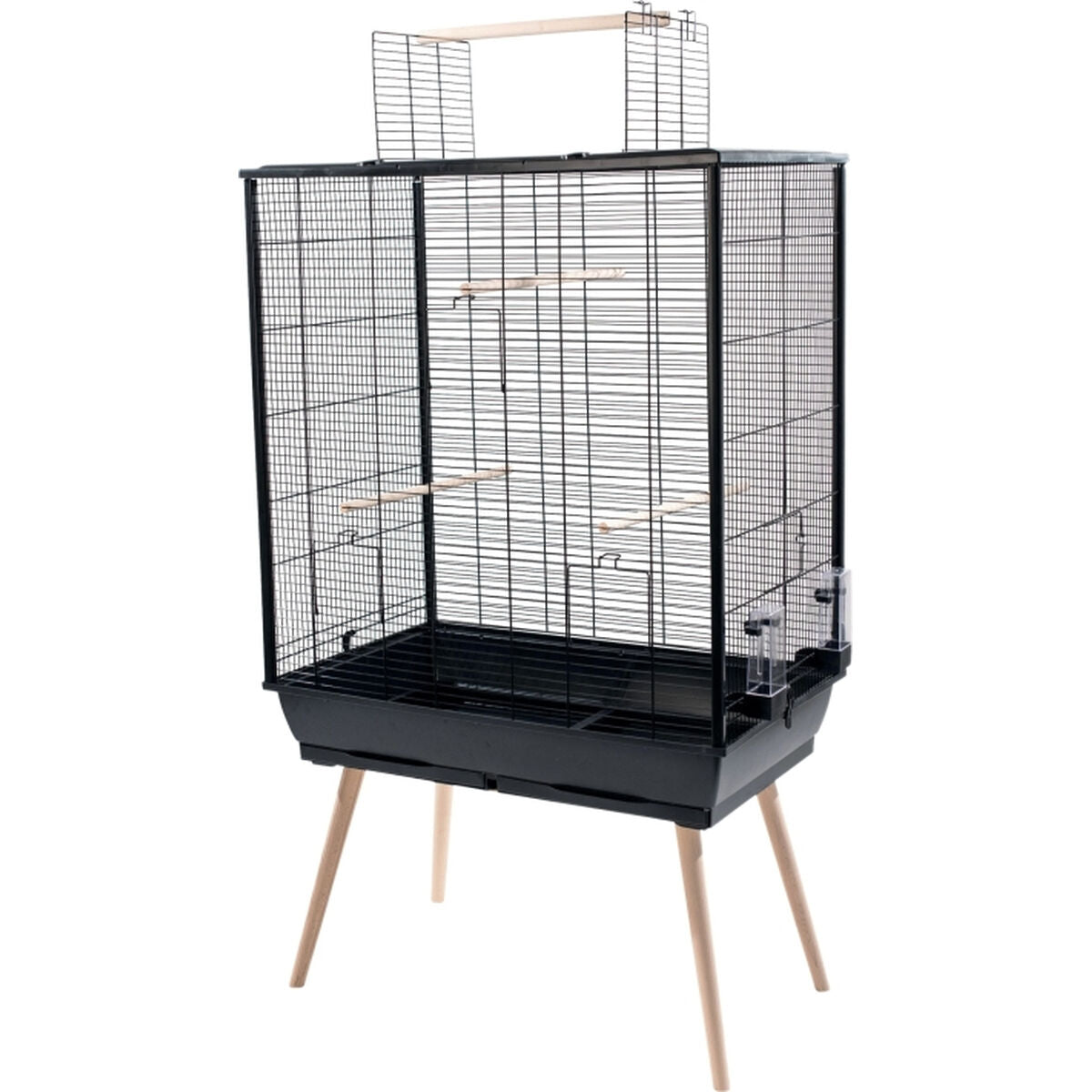 Zolux Vogelkäfig Zolux Jili Neo Cage Xl Schwarz 81 X 93 X 48 Cm