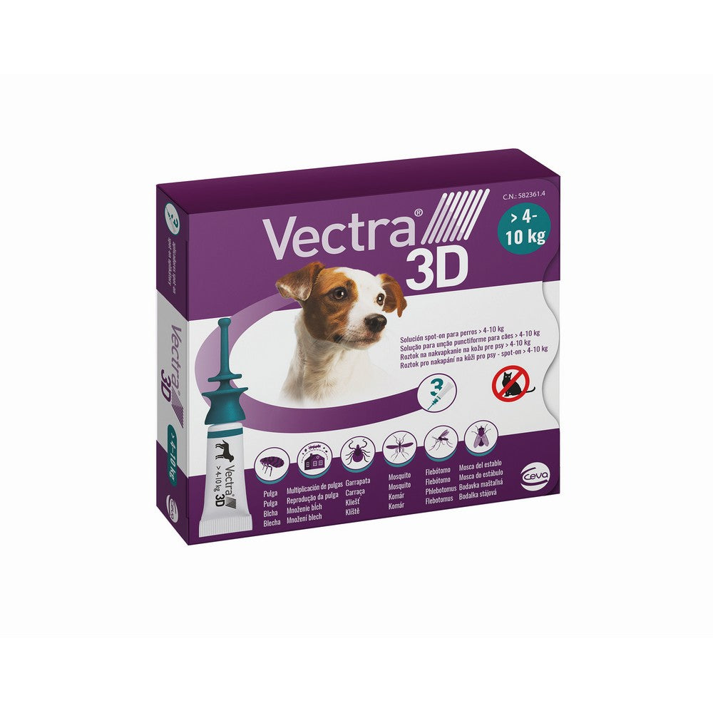 Ceva Hundepipette Ceva 3D S 4-10 Kg 3 Stück