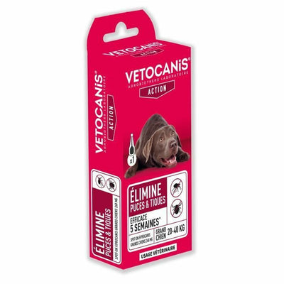 Antiparasiten Vetocanis Fipronil Hund Groß 20-40 Kg