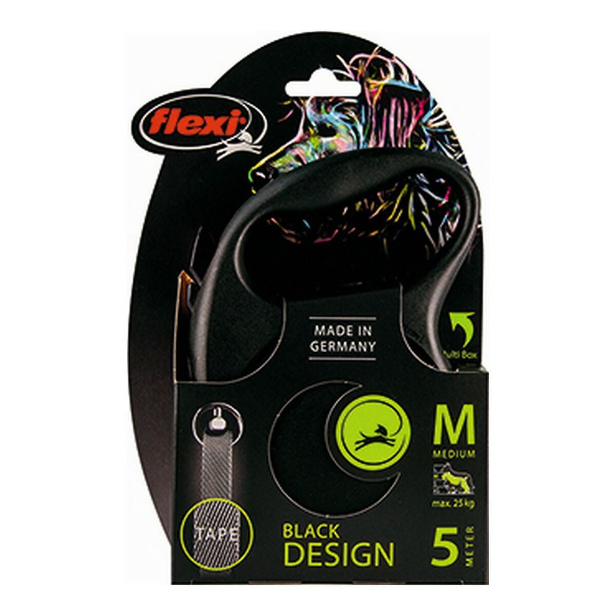 Flexi Hundeleine Flexi Black Design 5 M L Silberfarben