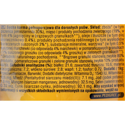 Pedigree Hundefutter Pedigree Adult Professional Erwachsener Lamm 15 Kg