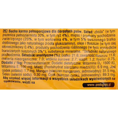 Pedigree Hundefutter Pedigree Adult Maxi Erwachsener Rindfleisch 20-40 Kg 15 Kg