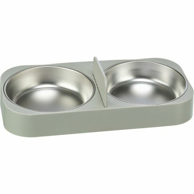 Trixie Futternapf Für Haustiere Trixie Weiß Edelstahl Kunststoff 500 Ml 32 X 5 X 16 Cm