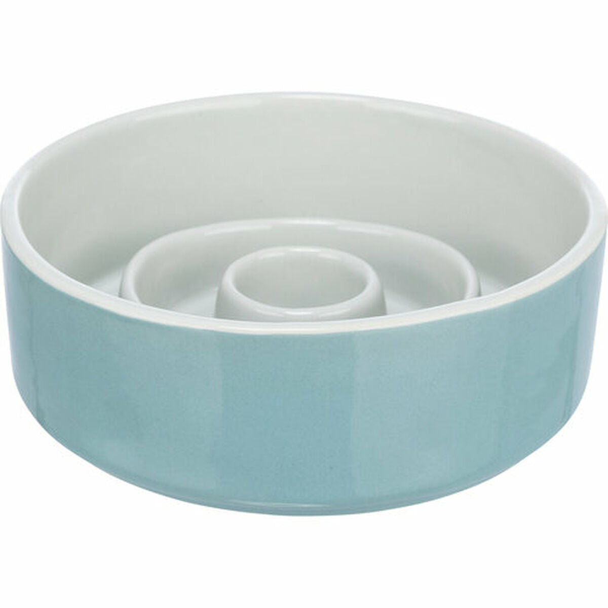Trixie Futternapf Für Hunde Trixie Slow Feeding Blau Grau Ø 17 Cm 900 Ml