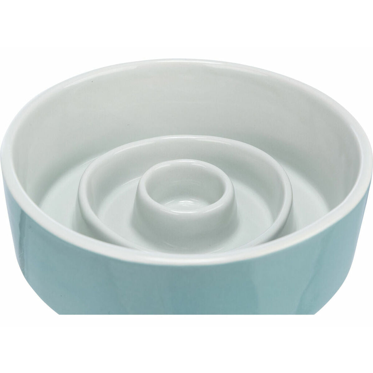Trixie Futternapf Für Hunde Trixie Slow Feeding Blau Grau Ø 17 Cm 900 Ml