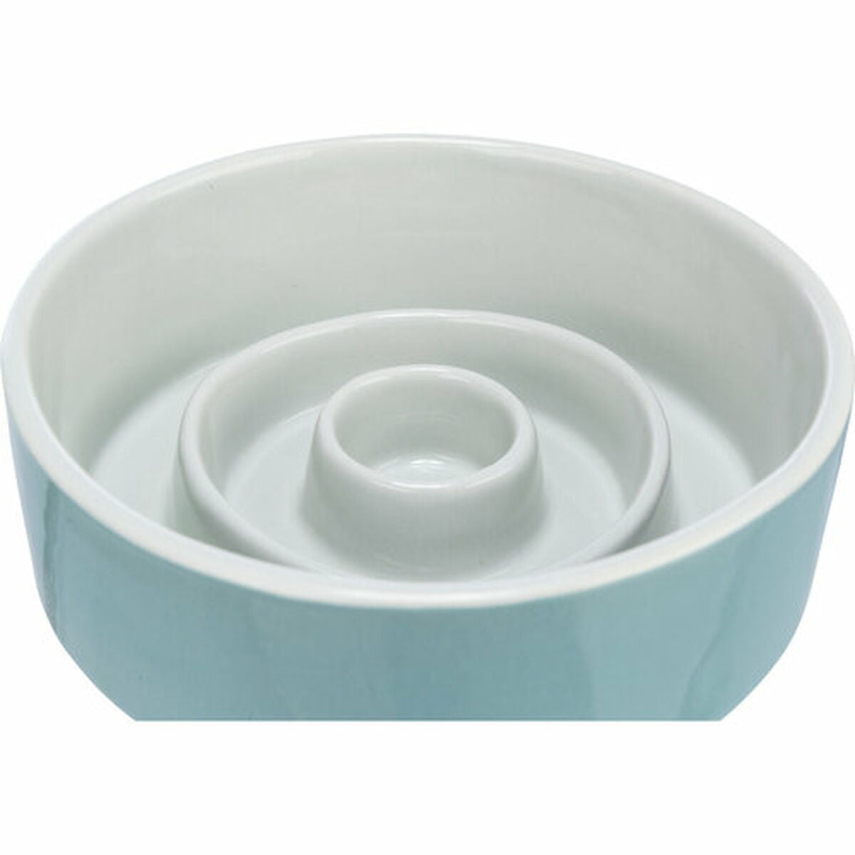 Trixie Futternapf Für Hunde Trixie Slow Feeding Blau Grau Ø 17 Cm 900 Ml