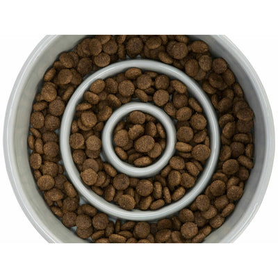 Trixie Futternapf Für Hunde Trixie Slow Feeding Blau Grau Ø 17 Cm 900 Ml