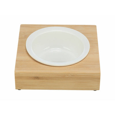Trixie Futternapf Für Hunde Trixie Weiß Natürlich Bambus Ø 12 Cm 250 Ml 15 × 5 × 15 Cm