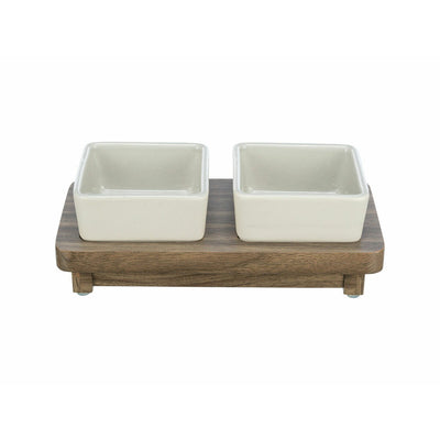 Trixie Futternapf Für Hunde Trixie Citystyle Braun Grau Ø 10 Cm 2 X 200 Ml 24 X 4 X 12 Cm
