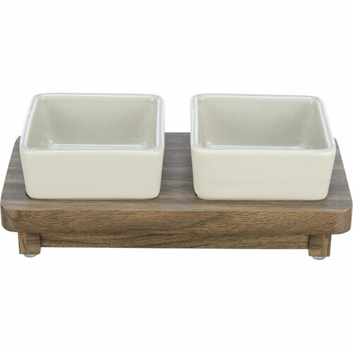 Trixie Futternapf Für Hunde Trixie Citystyle Braun Grau Ø 10 Cm 2 X 200 Ml 24 X 4 X 12 Cm