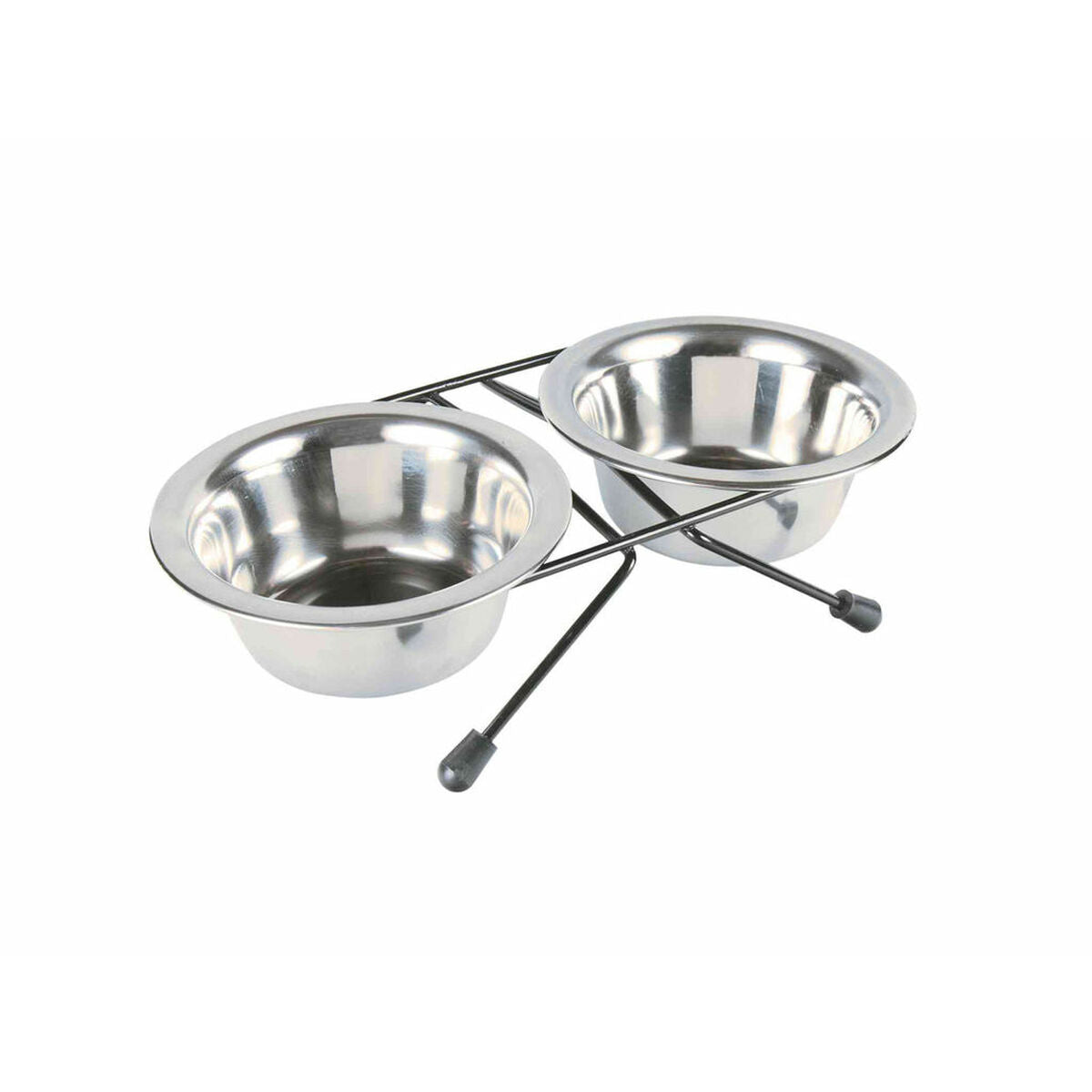 Trixie Futternapf Für Hunde Trixie Eat On Feet Edelstahl 200 Ml Double 2 X 200 Ml 11 Cm