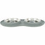 Trixie Futternapf Für Hunde Trixie Grau Edelstahl Ø 16 Cm Double 2 × 0,3 L 47 × 3 × 26 Cm