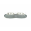 Trixie Futternapf Für Hunde Trixie Grau Edelstahl Ø 16 Cm Double 2 × 0,4 L 40 × 5 × 23 Cm (2 Stück)