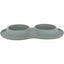 Trixie Futternapf Für Hunde Trixie Grau Edelstahl Ø 16 Cm Double 2 × 0,4 L 40 × 5 × 23 Cm (2 Stück)