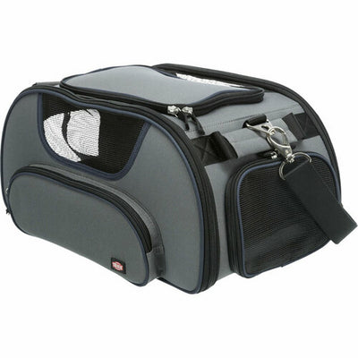 Trixie Tasche Für Haustiere Trixie Airline Wings Blau Grau Polyester Moosgummi 28 × 23 × 46 Cm