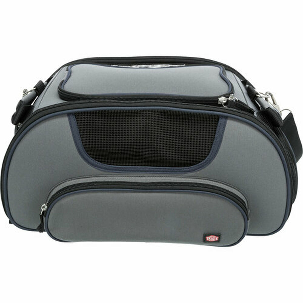 Trixie Tasche Für Haustiere Trixie Airline Wings Blau Grau Polyester Moosgummi 28 × 23 × 46 Cm