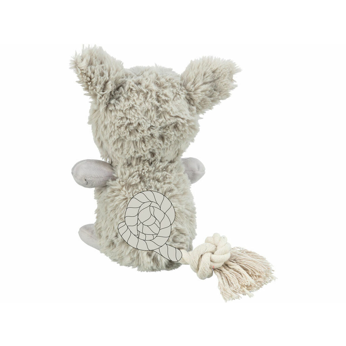 Trixie Kuscheltier Für Hunde Trixie Grau Polyester Plüsch Baumwolle Monster 32 Cm