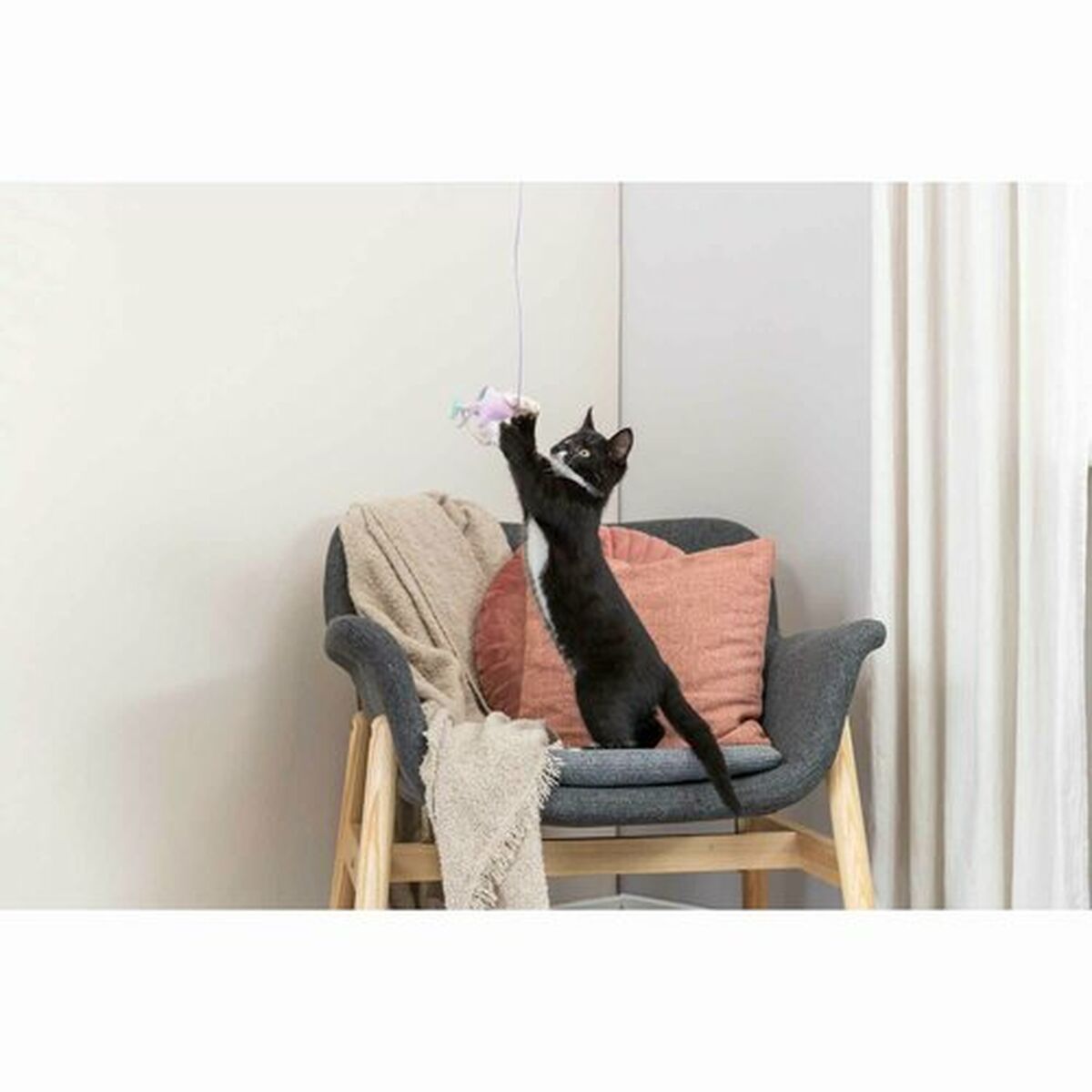 Trixie Katzenspielzeug Trixie Polyester Plüsch Holz