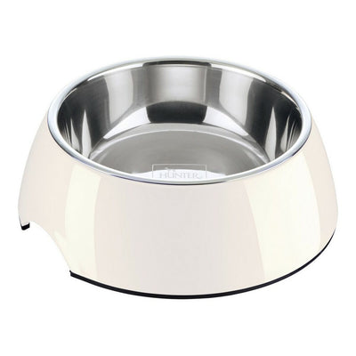 Hunter Futternapf Für Hunde Hunter Melamine Edelstahl Weiß 160 Ml (14,5 X 14,5 X 7 Cm)