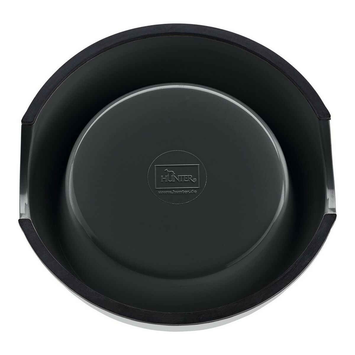 Hunter Futternapf Für Hunde Hunter Melamine Edelstahl Schwarz 350 Ml (18,5 X 18,5 X 9,5 Cm)