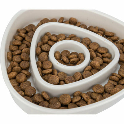 Trixie Futternapf Für Hunde Trixie Slow Feeding Grau 350 Ml 15 × 15 Cm
