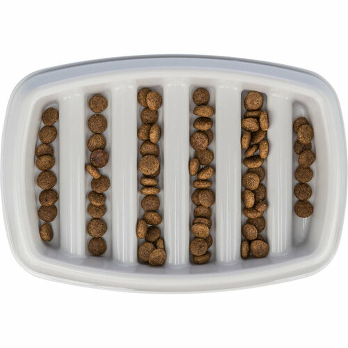 Trixie Futternapf Für Hunde Trixie Slow Feeding Grau Ø 11 Cm Ø 9 Cm 250 Ml 300 Ml 46 × 11 × 30 Cm