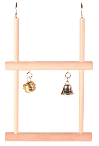 Trixie Trapez Schaukel Doppelt Mit Glocke Holz
